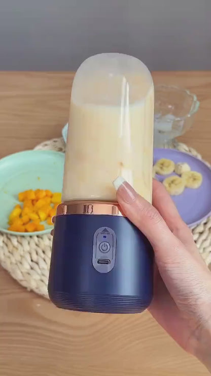 Portable Juicer Blender for Smoothies & Juices | USB Rech Personal Smoothie Mixer for Home, Travel, Gym (Portable Juicer)