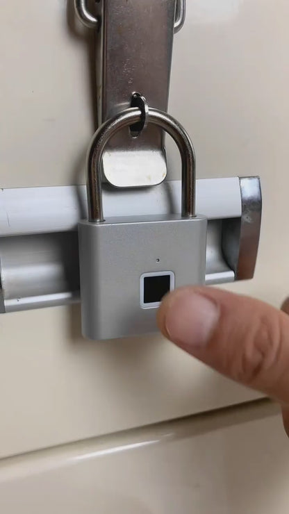 One Touch Open Fingerprint Lock with USB Charging for Gym, Sports, School Employee Locker,Fence,